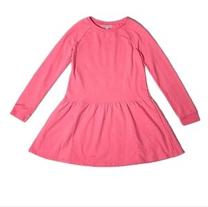 Rockets of Awesome Bright Pink Solid Drop Waist Long-sleeve Dress Girls'  Size 8